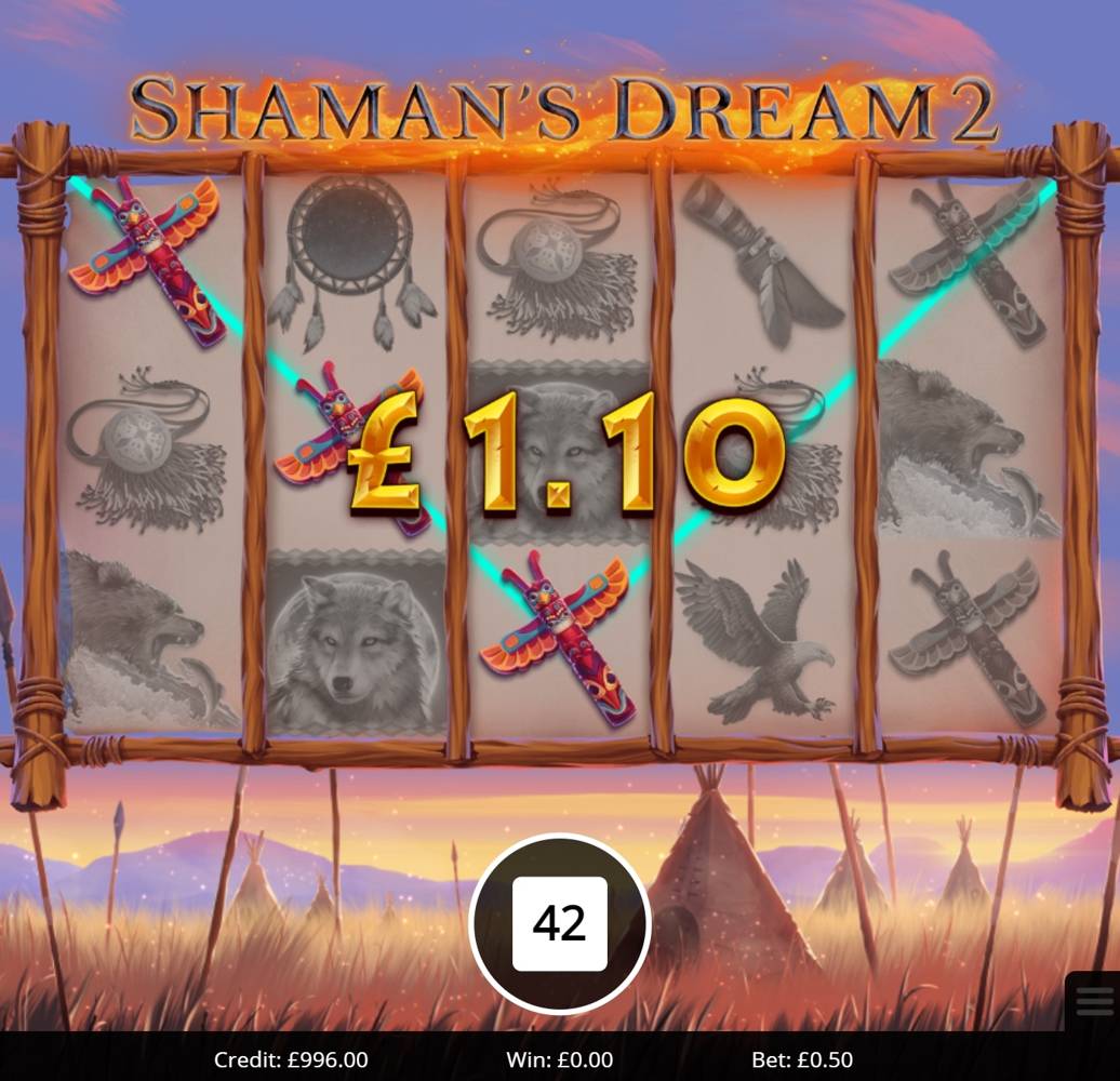 Shaman's Dream 2: image of winning