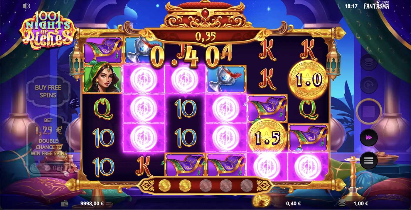 1001 Nights of Riches: image of winning