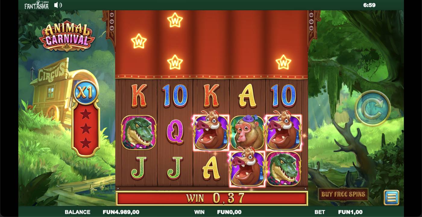 Animal Carnival: image of winning