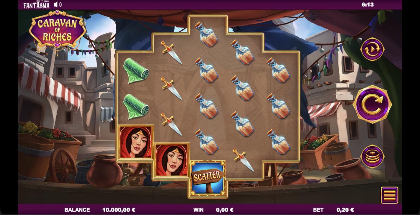 Caravan of Riches: image of main menu