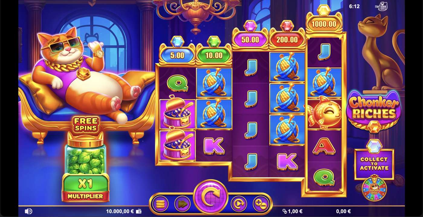 Chonker Riches: image of main menu