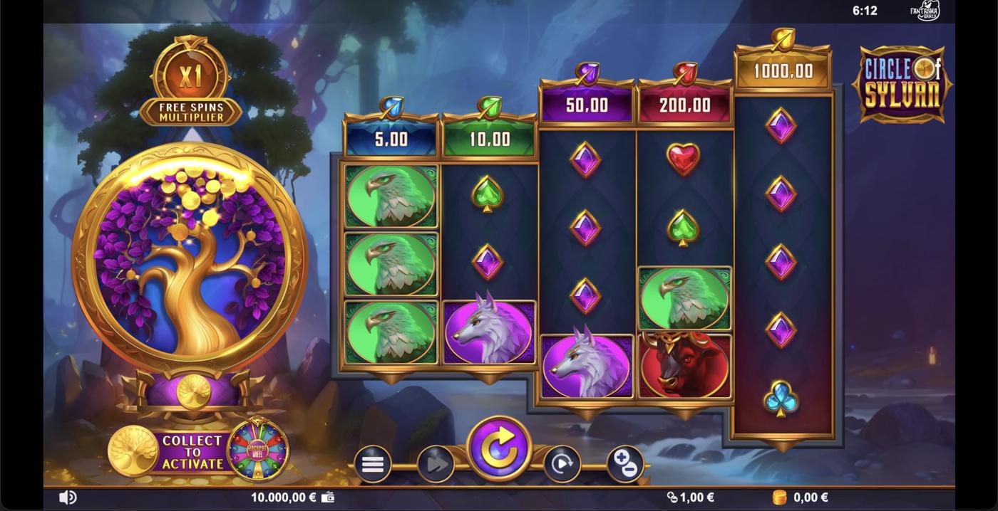 Circle of Sylvan: image of main menu