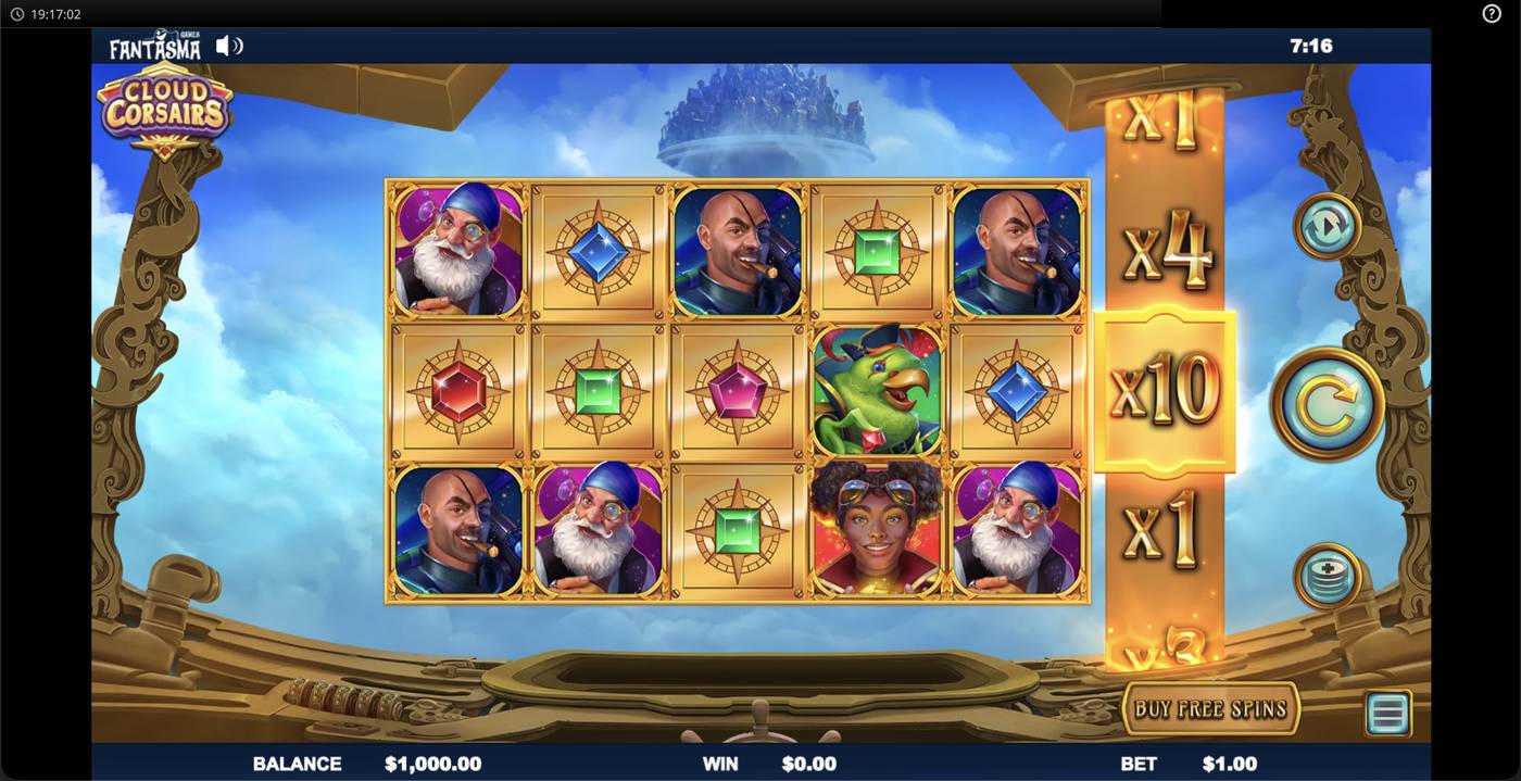 Cloud Corsairs: image of main menu