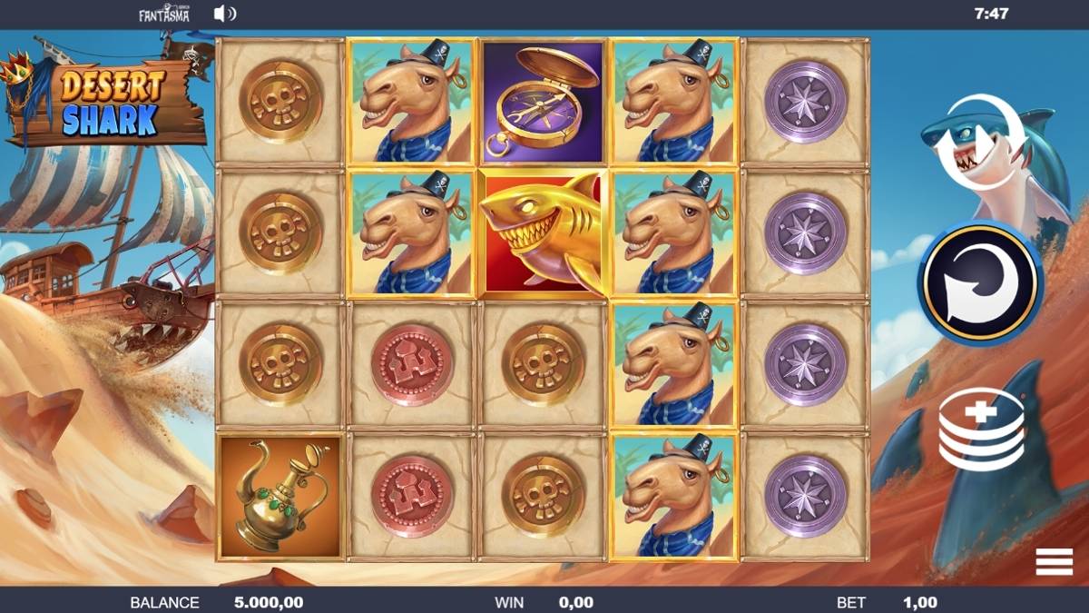 Desert Shark: image of main menu