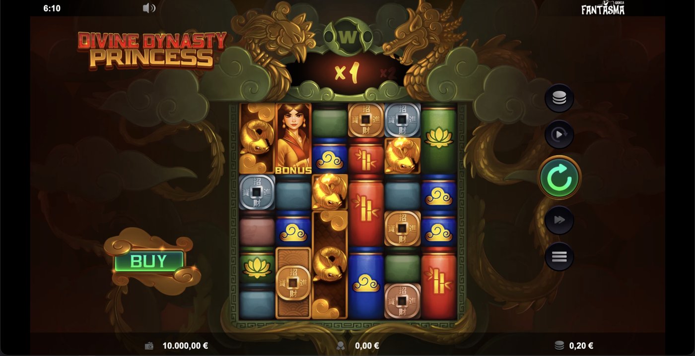 Divine Dynasty Princess: image of main menu