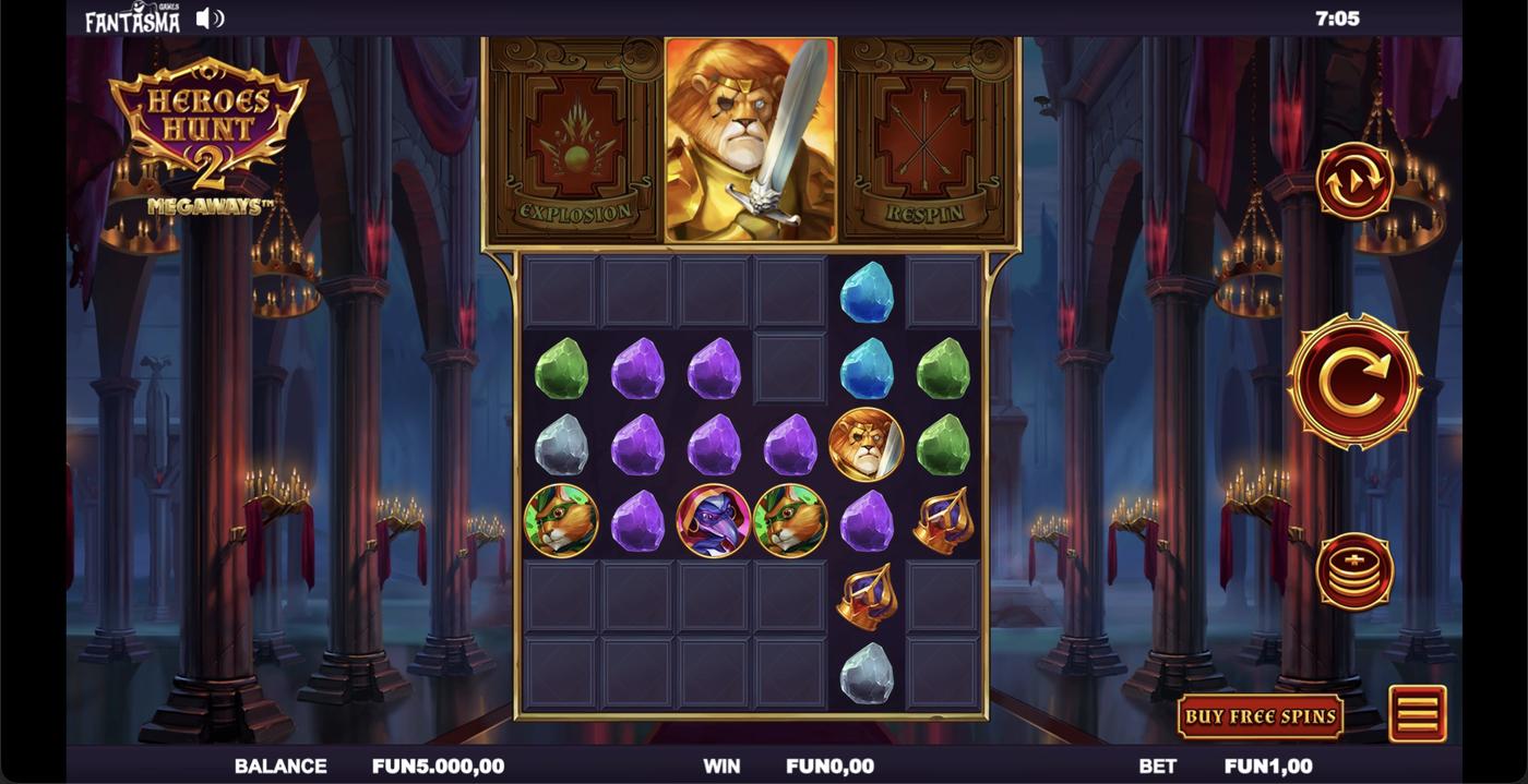 Heroes Hunt 2 Megaways: image of main menu