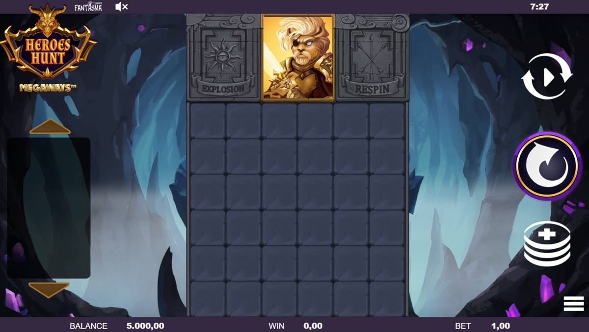 Heroes Hunt Megaways: image of main menu