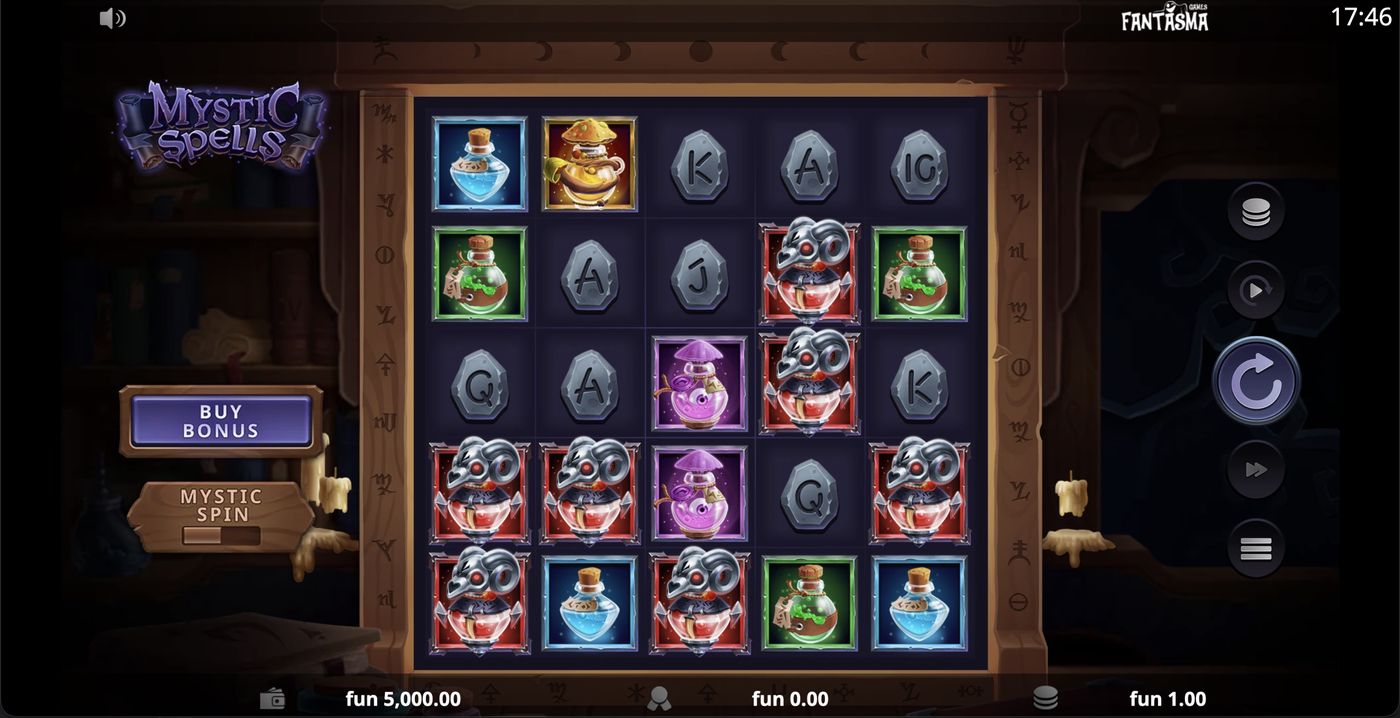 Mystic Spells: image of main menu