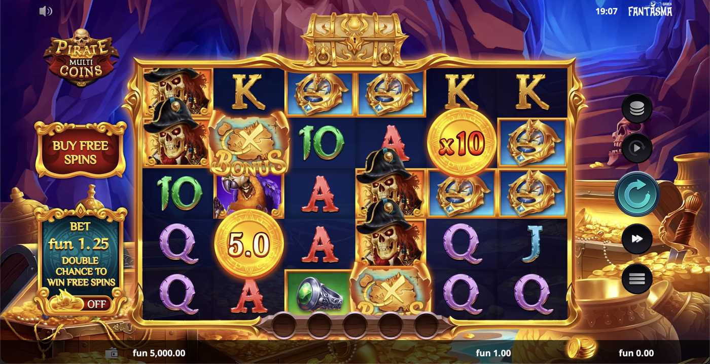Pirate Multi Coins: image of main menu