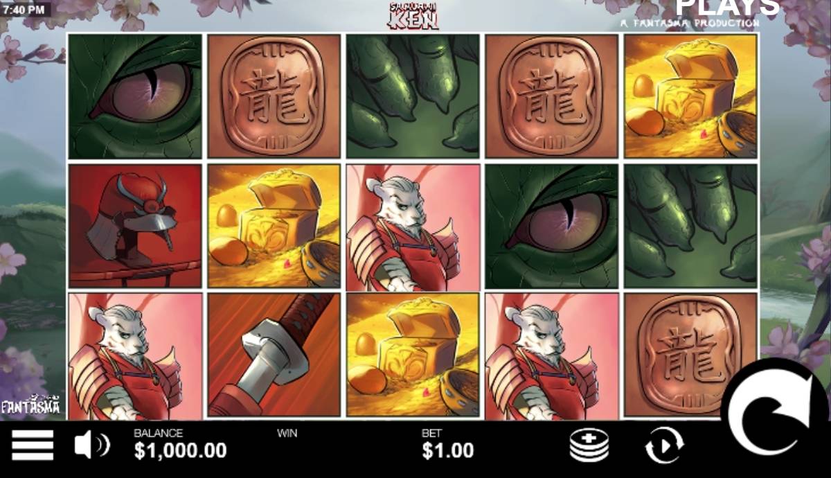 Samurai Ken: image of main menu