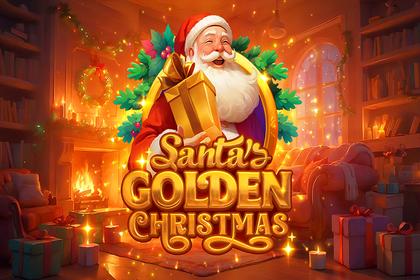 Santa's Golden Christmas Online Slot Logo
