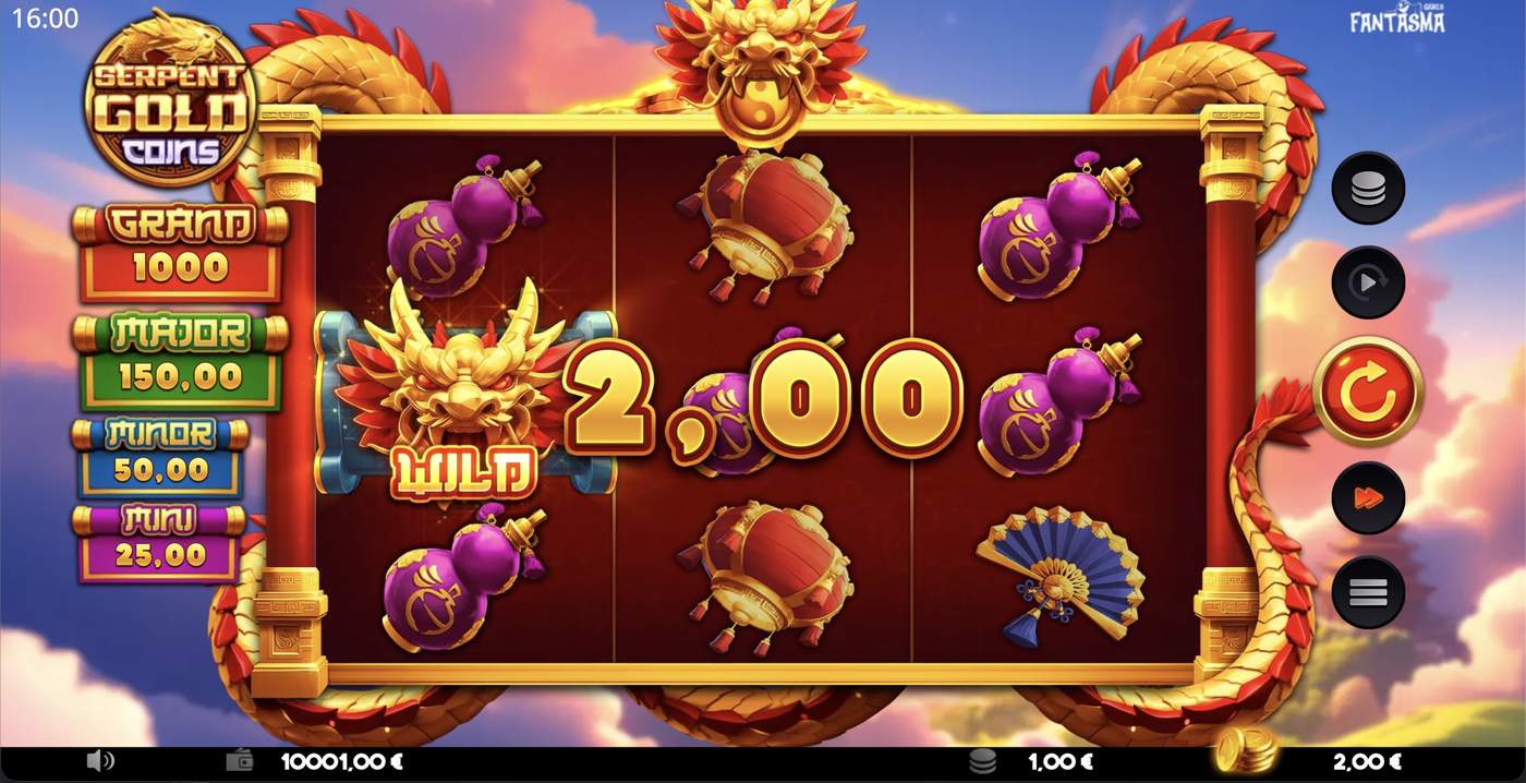 Serpent Gold Coins: image of winning
