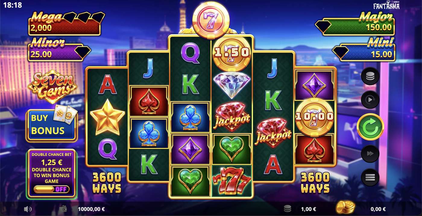 Seven & Gems: image of main menu