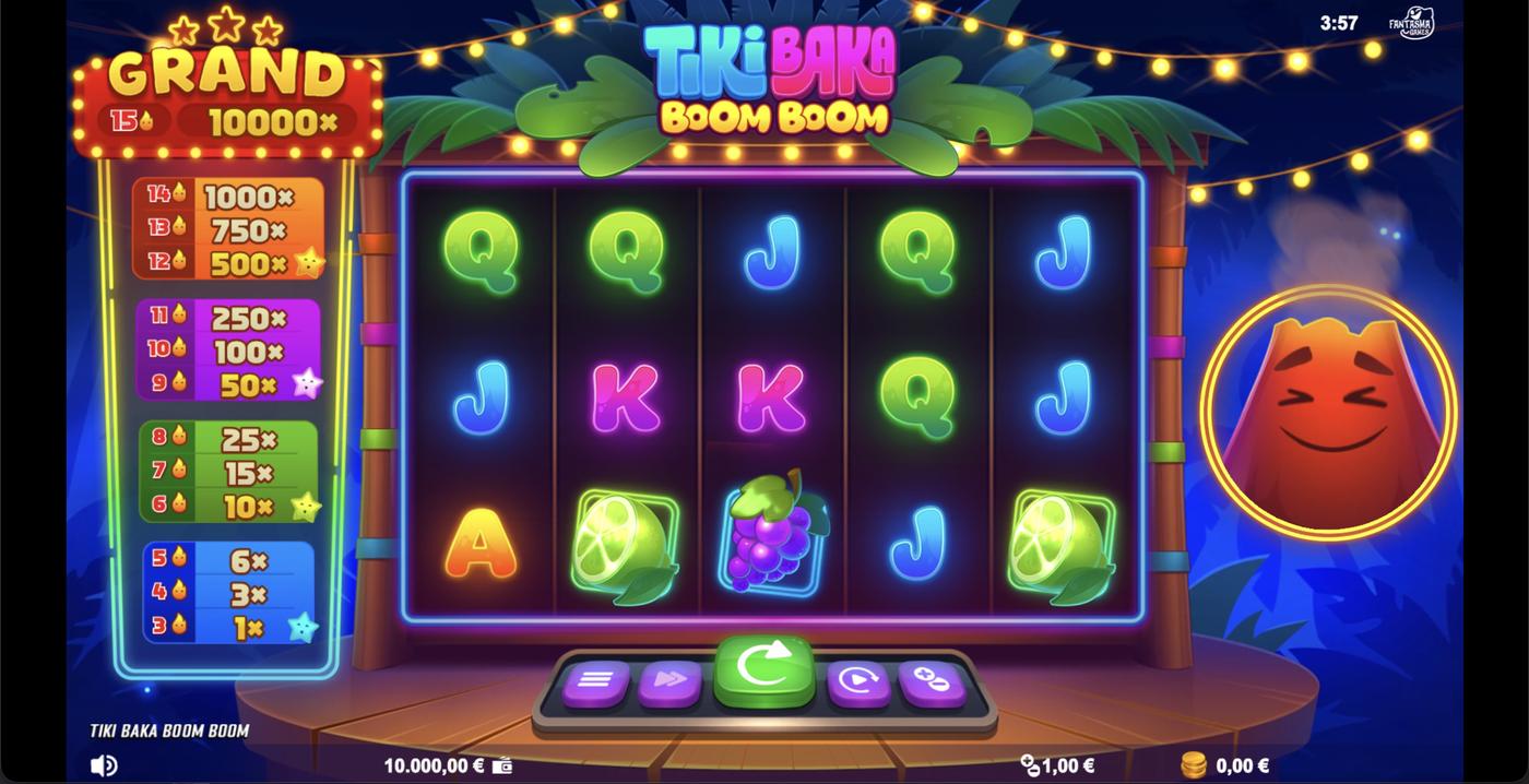 Tiki Baka Boom Boom: image of main menu