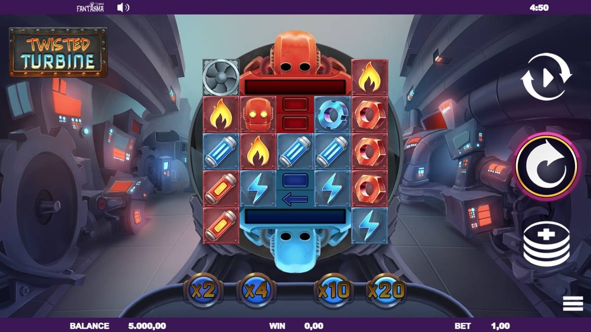Twisted Turbine: image of main menu