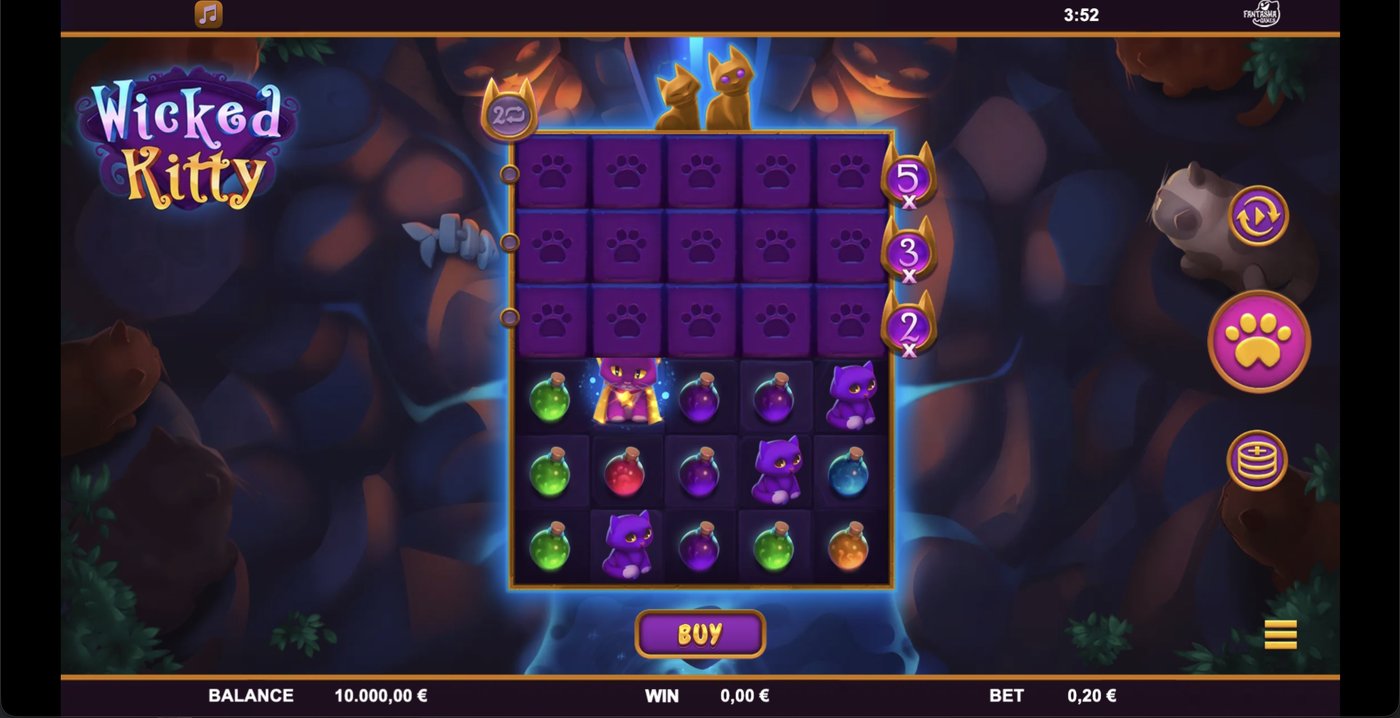 Wicked Kitty: image of main menu
