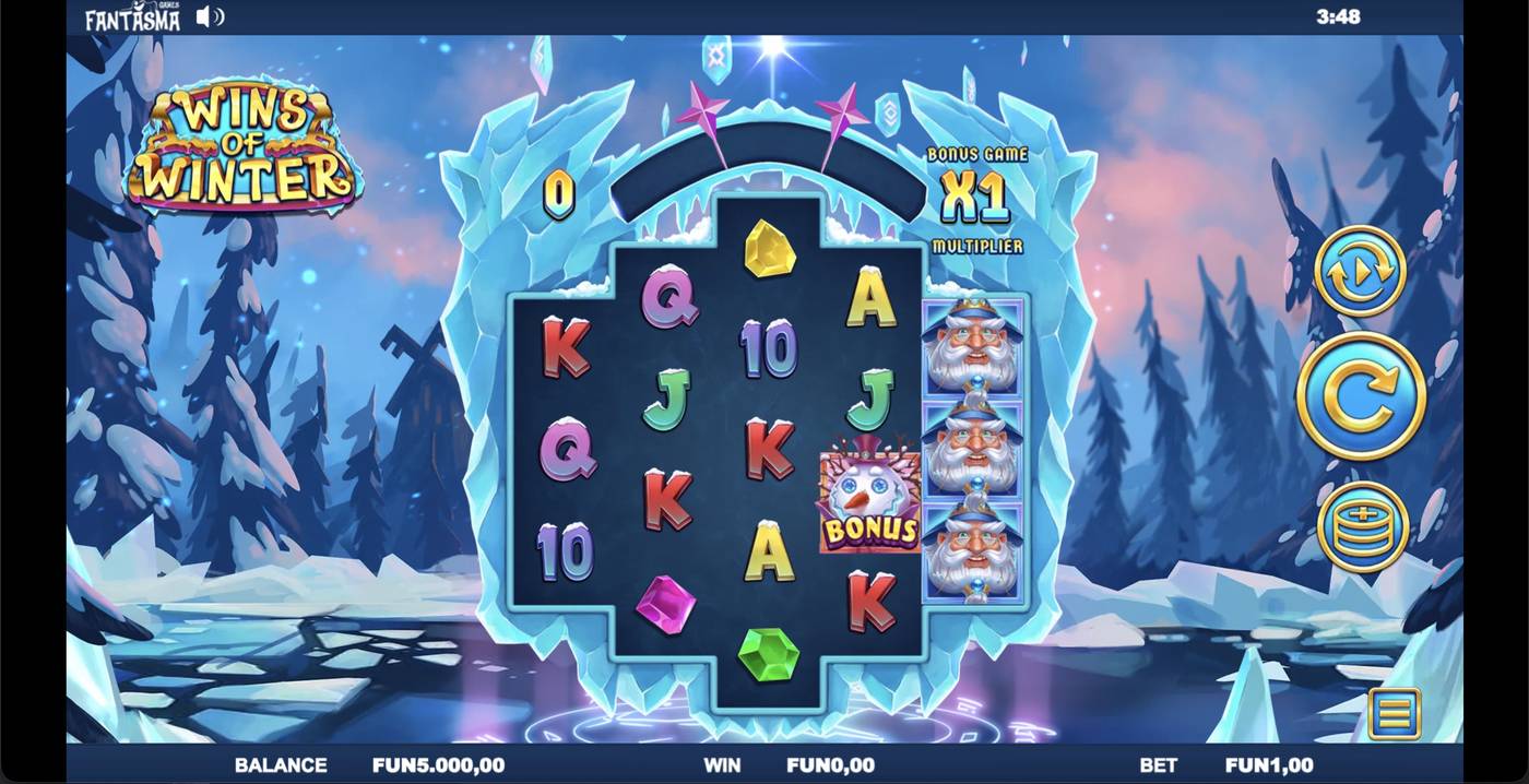 Wins of Winter: image of main menu