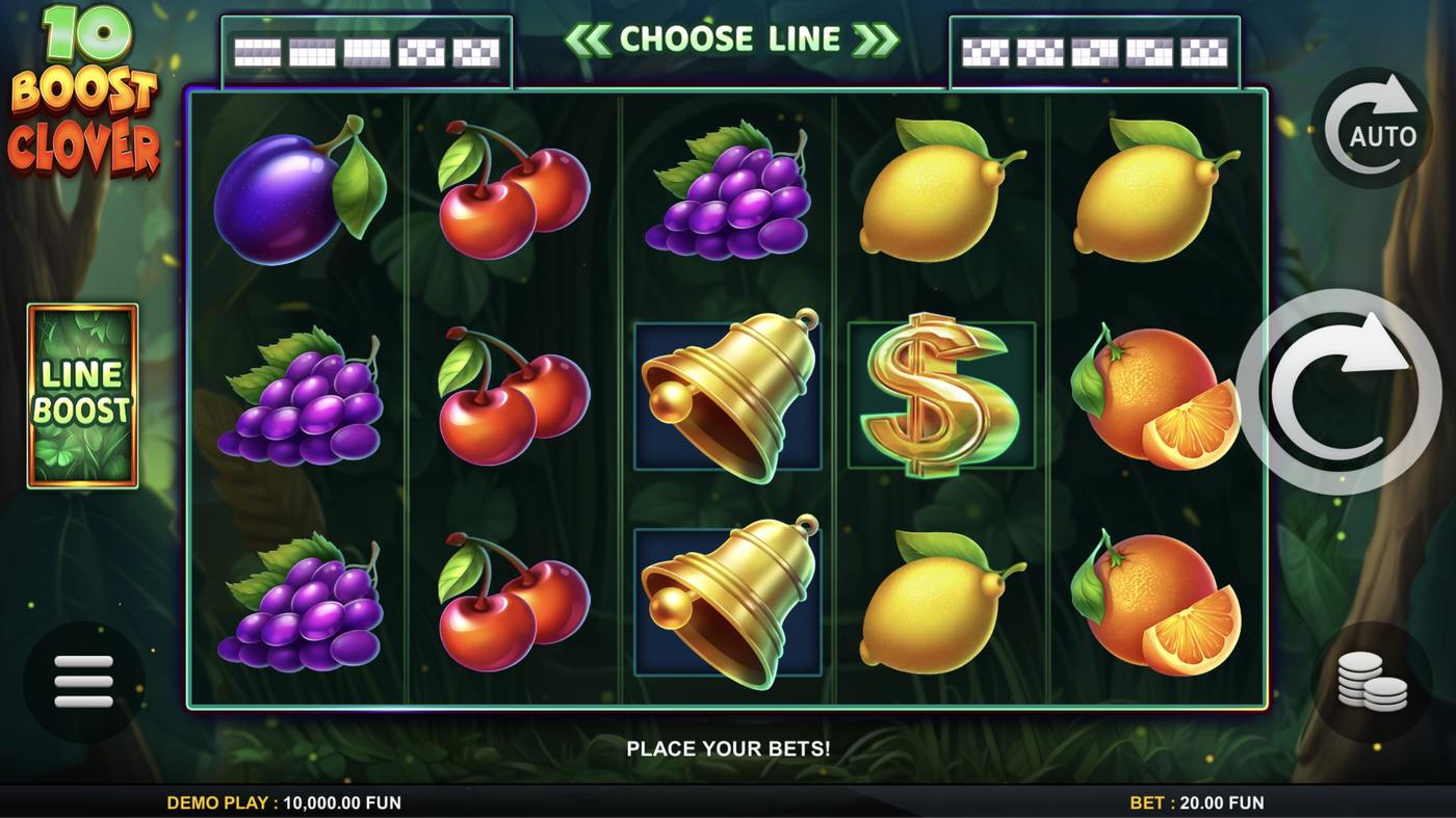 10 Boost Clover: image of main menu