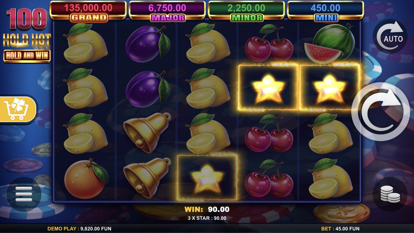 100 Hold Hot Hold And Win: image of winning