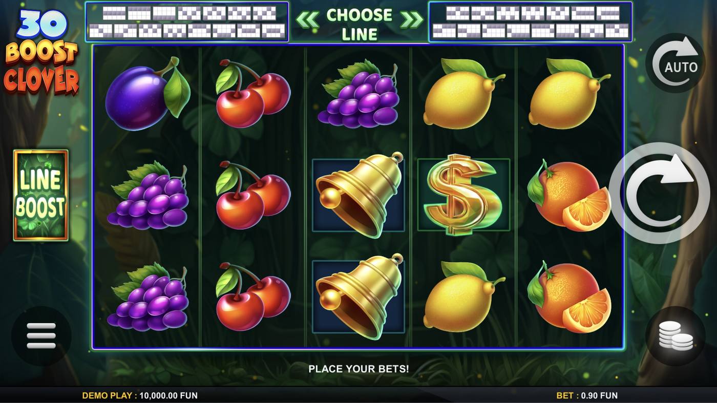 30 Boost Clover: image of main menu