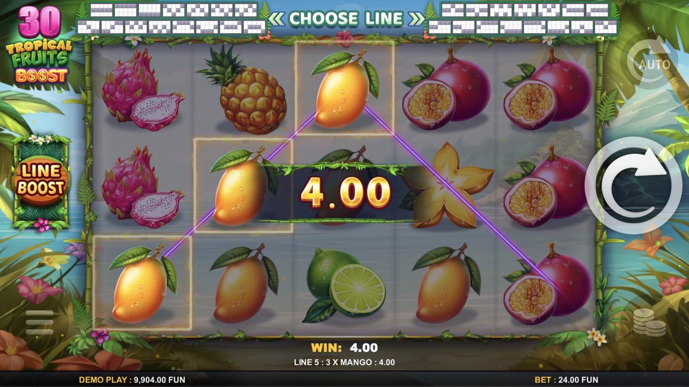 30 Tropical Fruits Boost: image of winning
