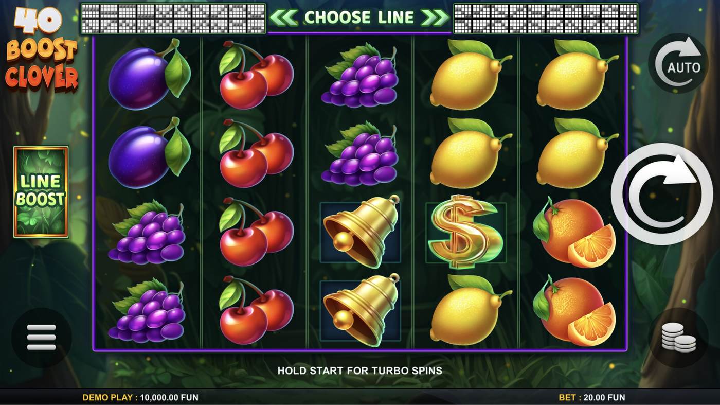 40 Boost Clover: image of main menu