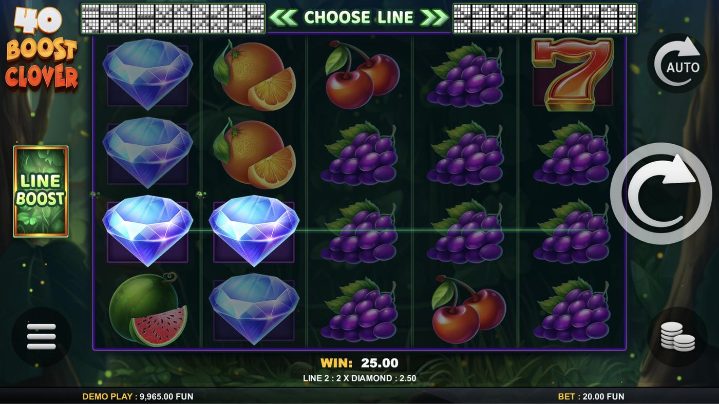 40 Boost Clover: image of winning