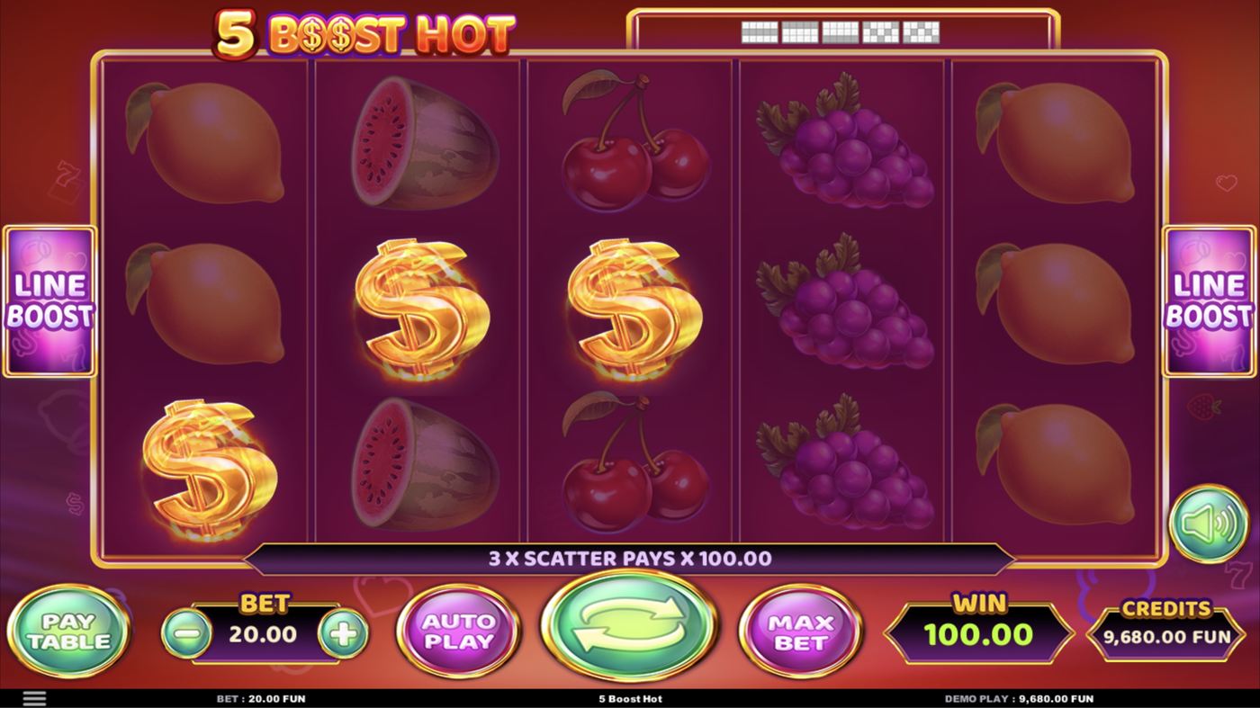 5 Boost Hot: image of winning