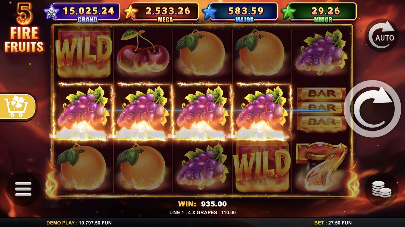 5 Fire Fruits: image of winning