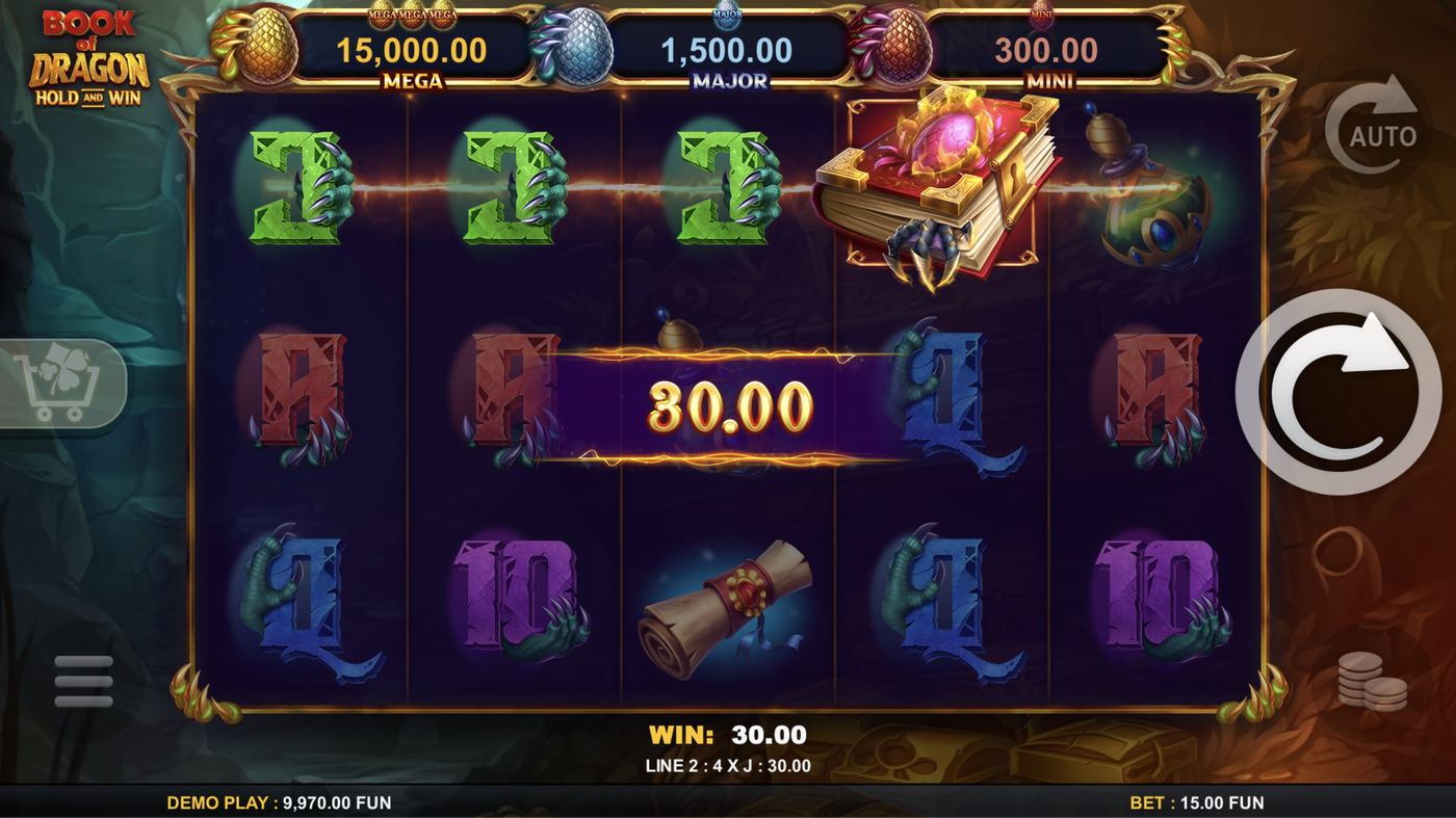 Book of Dragon Hold and Win: image of winning