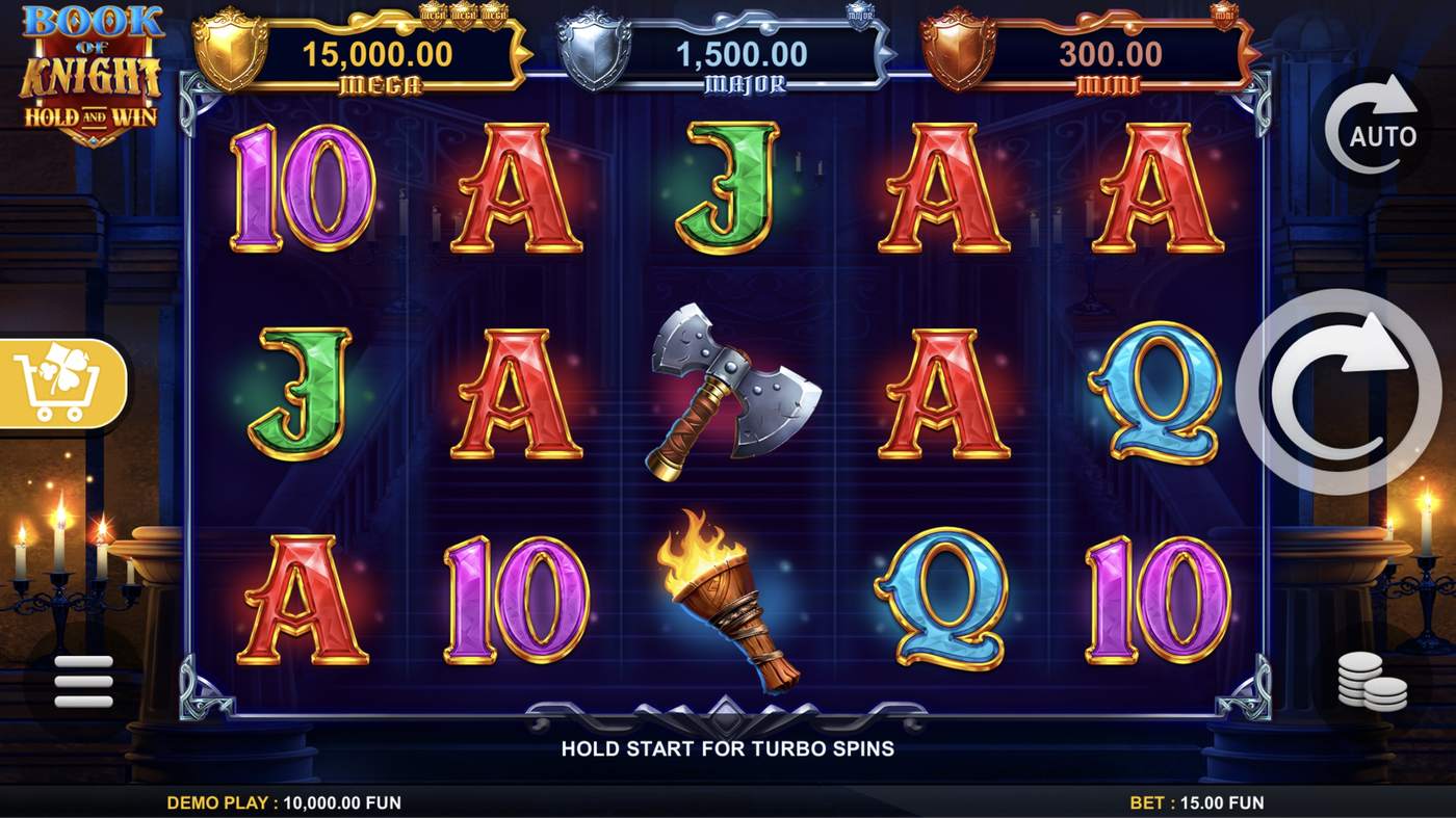 Book of Knight Hold and Win: image of main menu