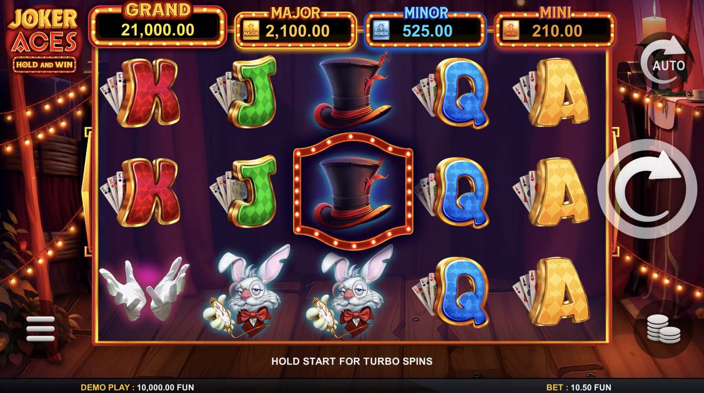 Joker Aces Hold and Win: image of main menu
