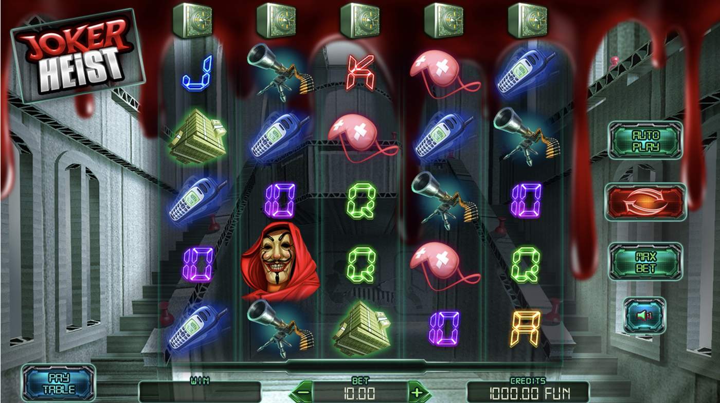 Joker Heist: image of main menu