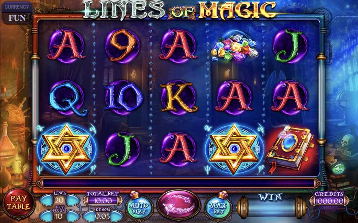 Lines of Magic: image of main menu