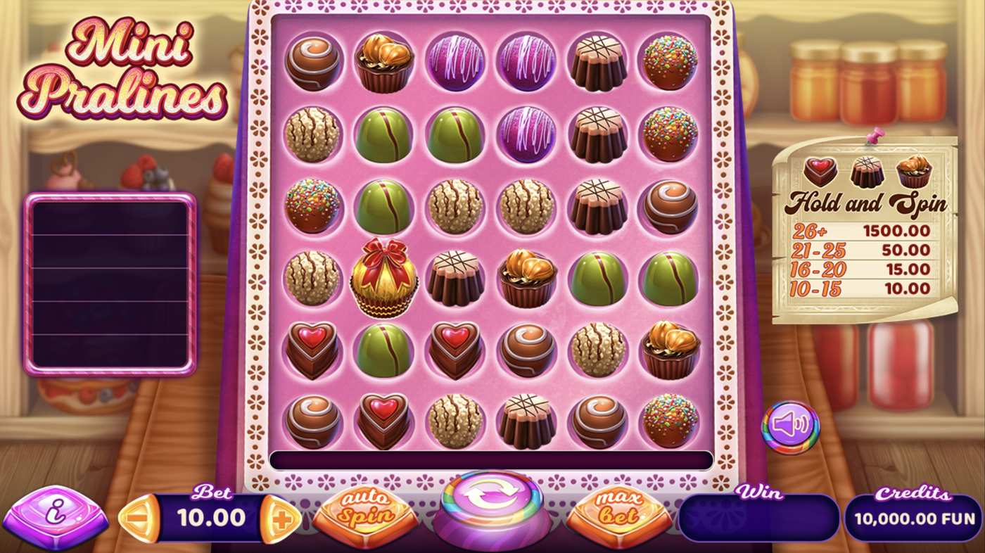 Mini Pralines: image of main menu
