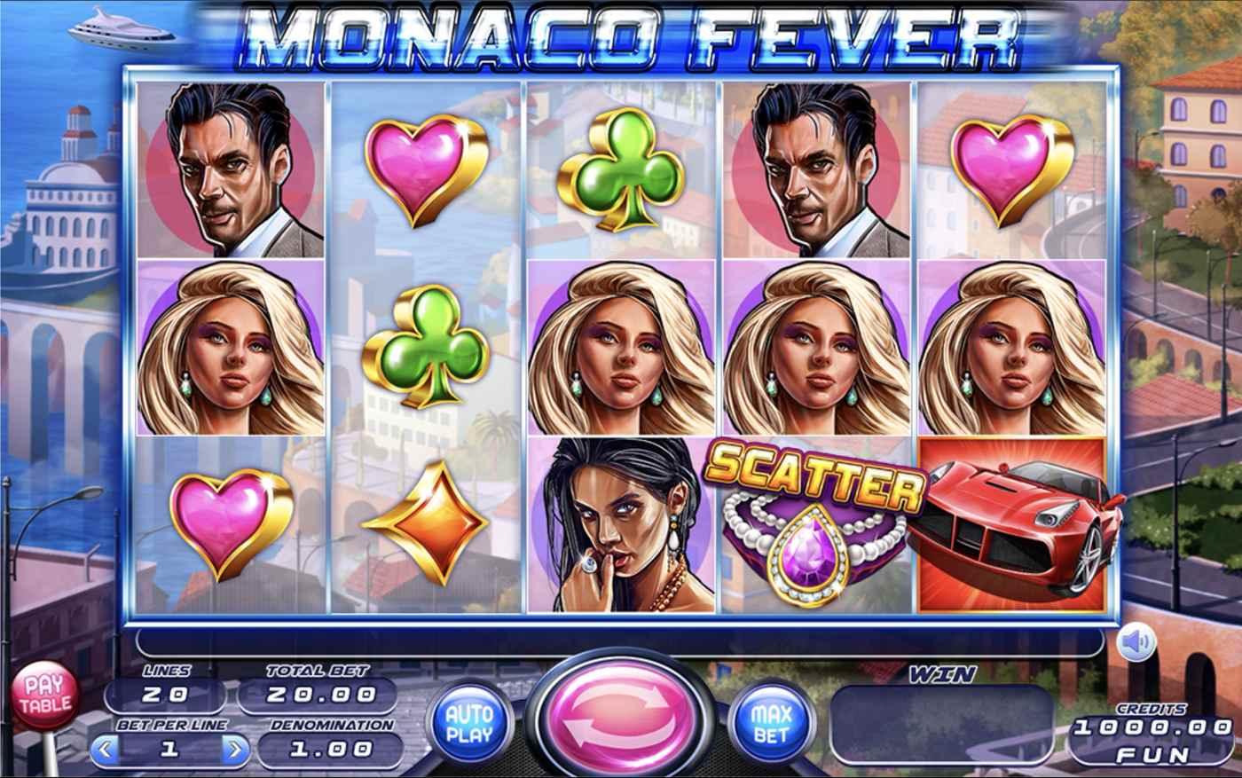 Monaco Fever: image of main menu