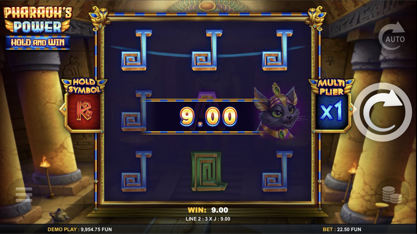 Pharaoh's Power Hold and Win: image of winning
