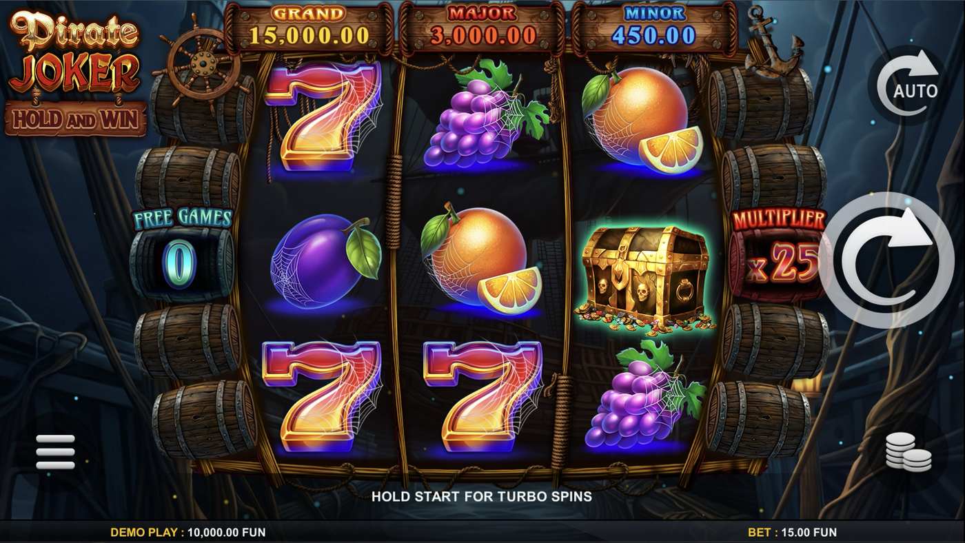 Pirate Joker Hold and Win: image of main menu