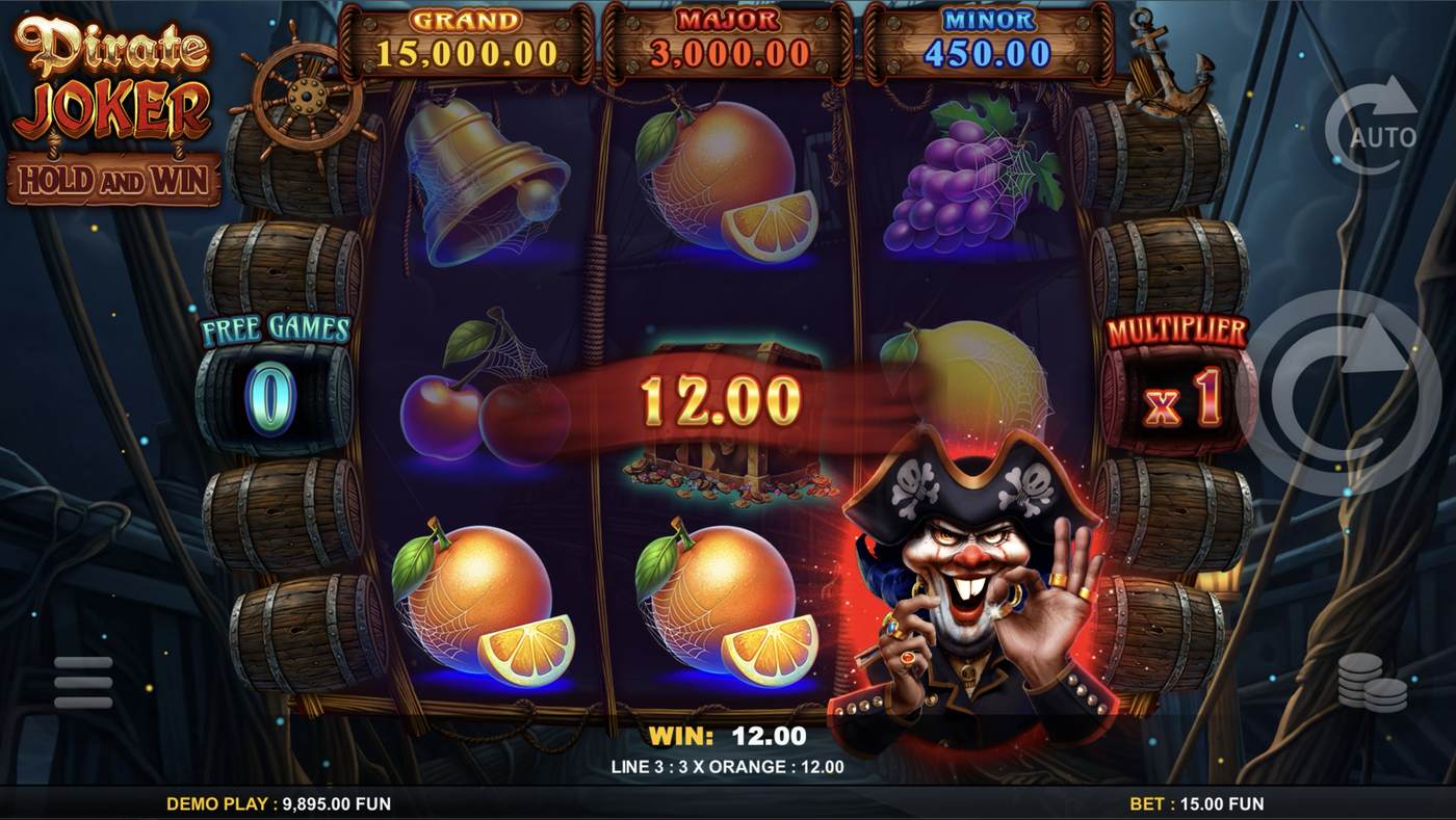 Pirate Joker Hold and Win: image of winning