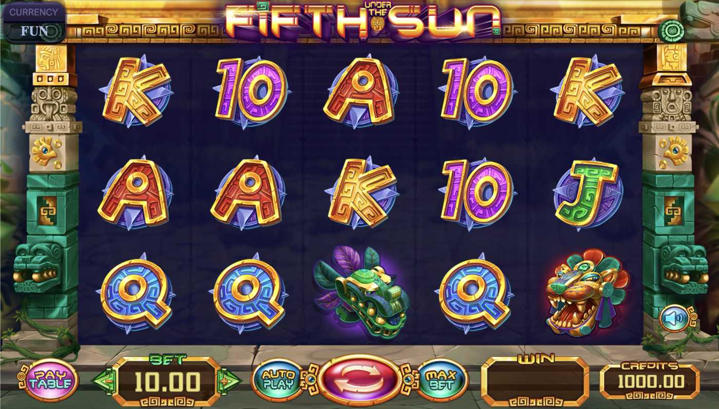Under the Fifth Sun: image of main menu
