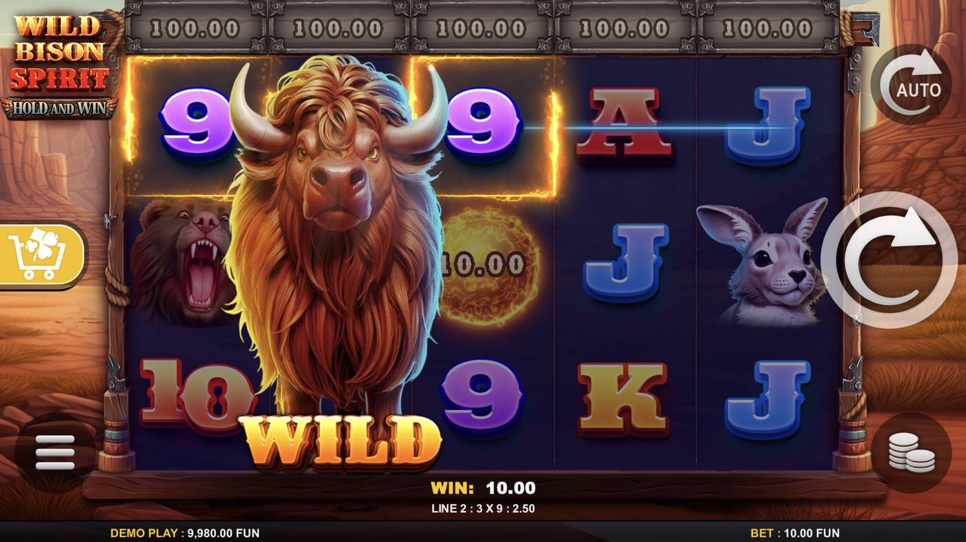 Wild Bison Spirit Hold and Win: image of winning