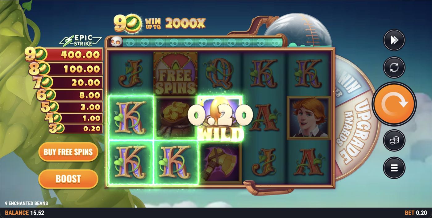 9 Enchanted Beans: image of winning