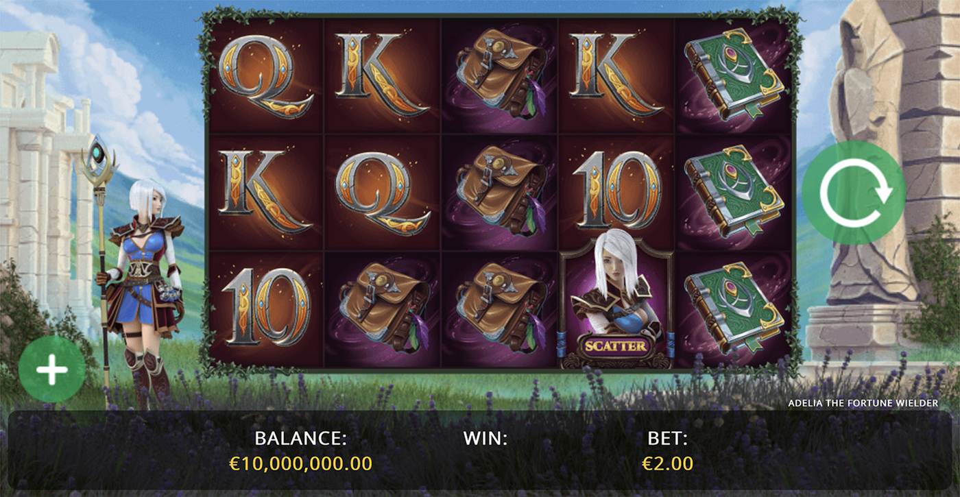 Adelia The Fortune Wielder: image of main menu