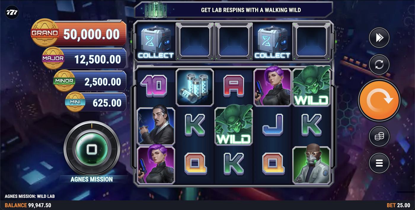 Agnes Mission: Wild Lab: image of main menu