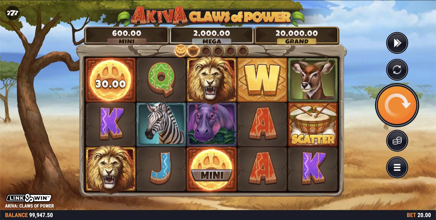Akiva: Claws of Power: image of main menu