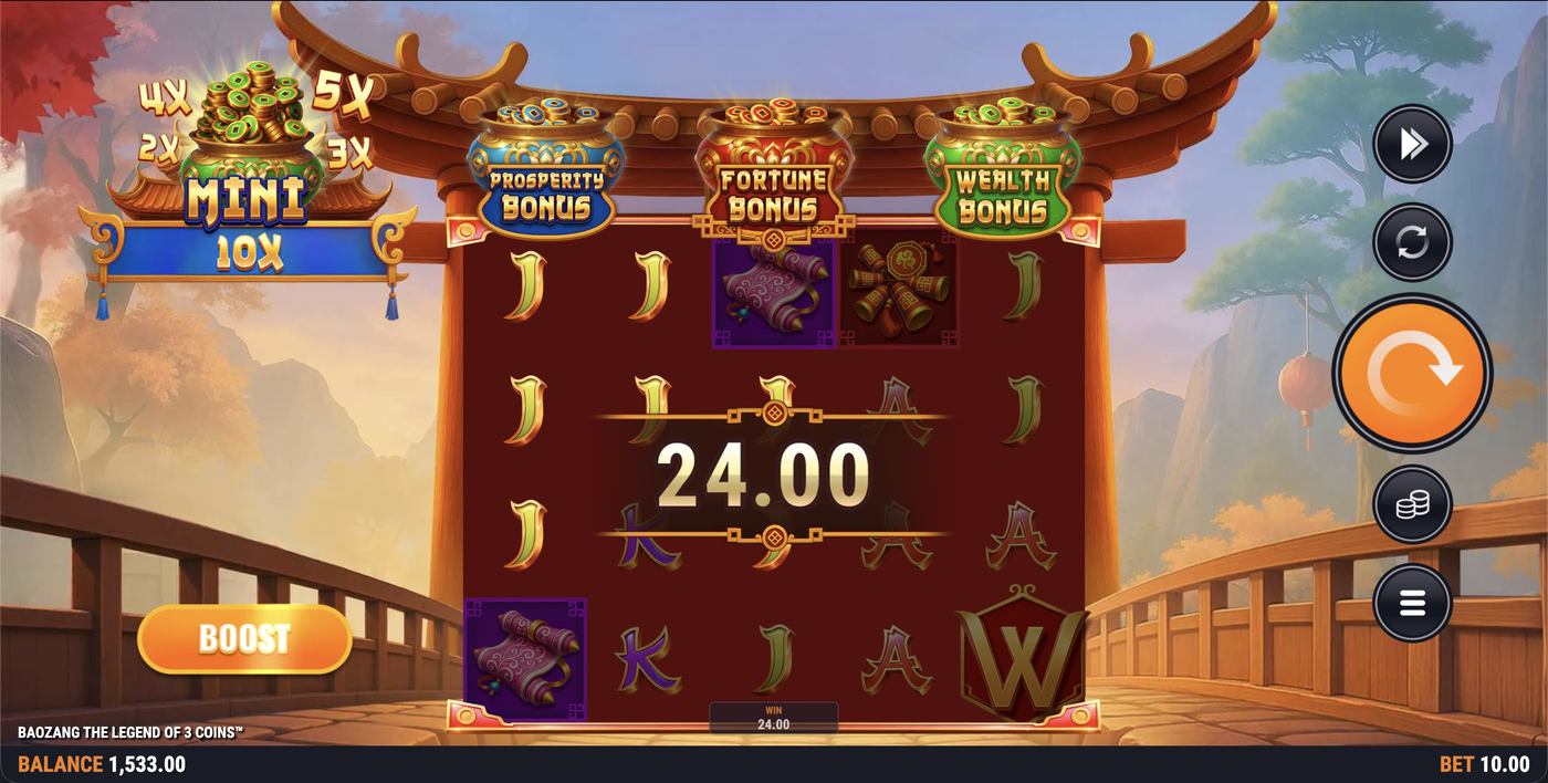 Baozang the Legend of 3 Coins: image of winning