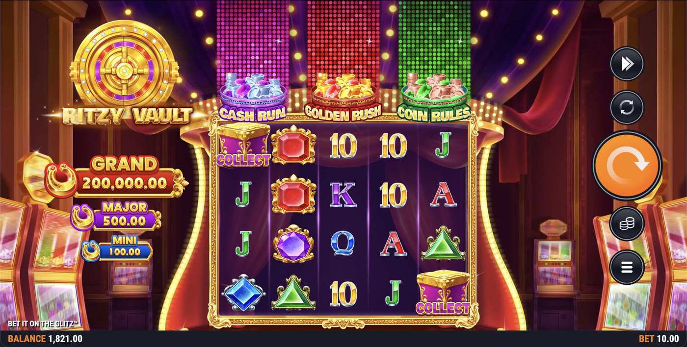 Bet It on the Glitz: image of main menu