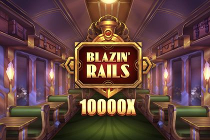 Blazin' Rails Online Slot Logo