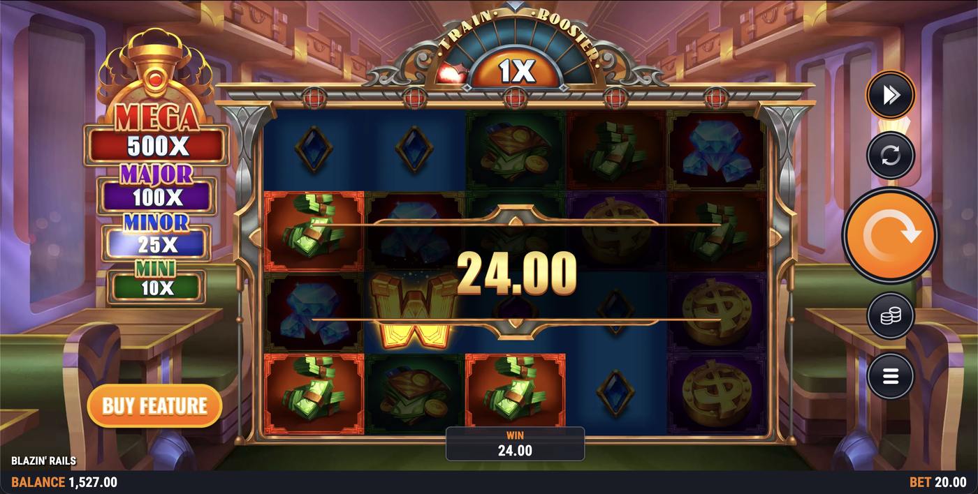 Blazin' Rails: image of winning