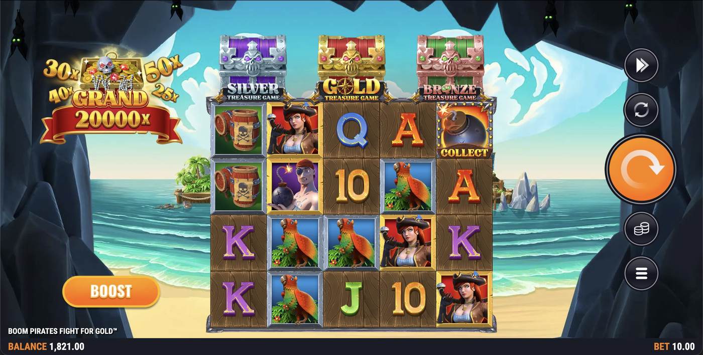 Boom Pirates Fight For Gold: image of main menu